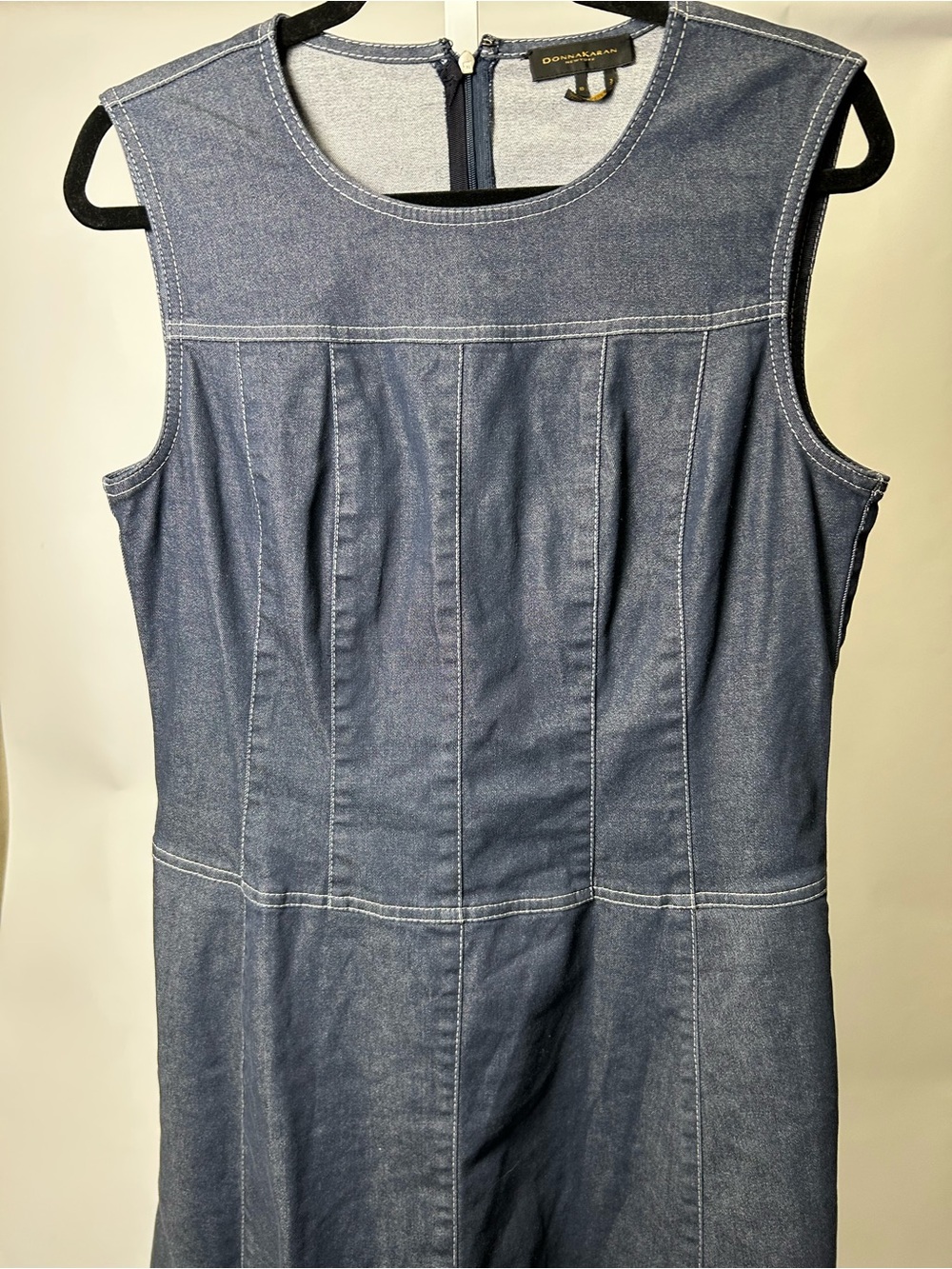 Donna Karan Blue Denim Dress - Picture 2 of 8